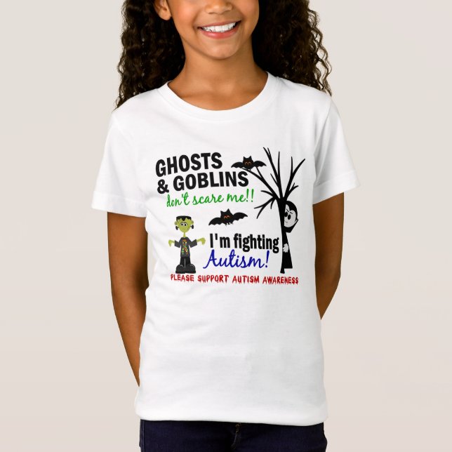 Halloween 1 Autismus T-Shirt (Vorderseite)