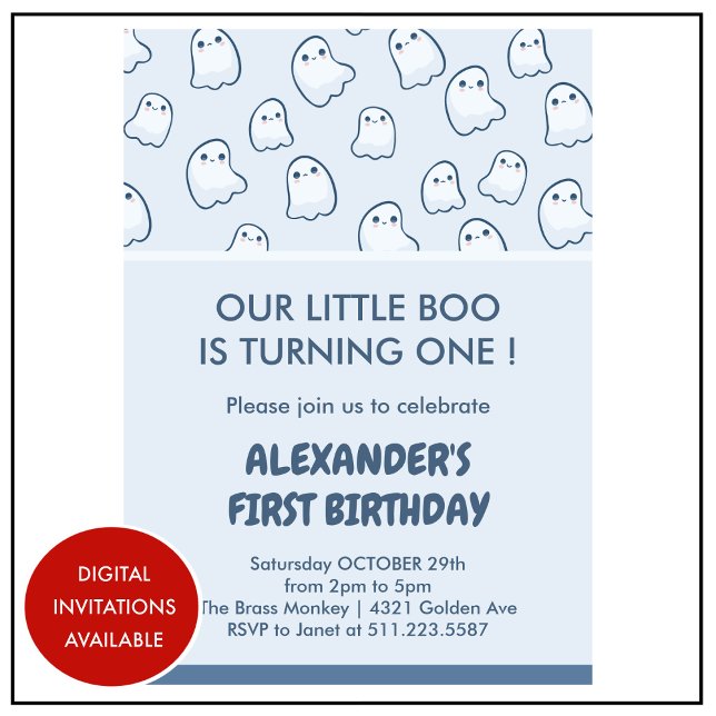 Halloween 1. Geburtstag spooktacular Buh Einladung (Halloween-1st-birthday-spooktacular-boo-invitation-1)