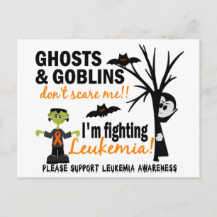 Halloween 1 Leukemia Warrior Postkarte