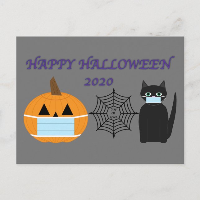 Halloween 2020 postkarte (Vorderseite)