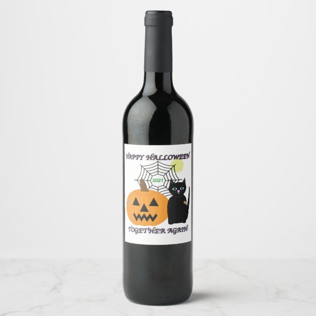 Halloween 2021 weinetikett (Vorderseite)