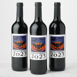Halloween 2023 Citrouille portant le Étiquette de 