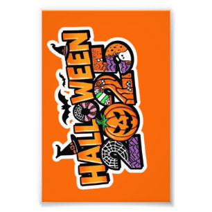 Halloween 2025 Magie – Festiver Kürbis Fotodruck
