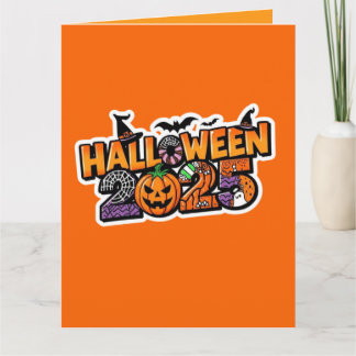 Halloween 2025 Magie – Festiver Kürbis Karte