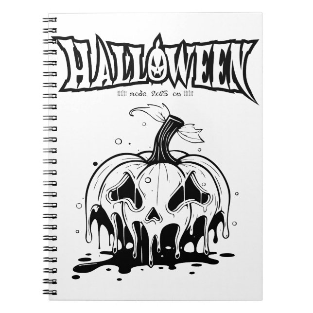 Halloween 2025 Spooky Season Notizblock (Vorderseite)
