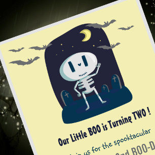 Halloween 2. Geburtstag Einladung unser kleines Bu