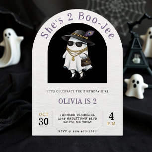 Halloween 2. Geburtstag Party Ghost Two Boujee Einladung
