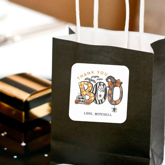 Halloween 2. Geburtstag Vielen Dank Quadratischer Aufkleber (Von Creator hochgeladen)