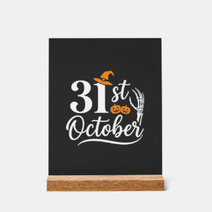 Halloween 31 octobre Citrouille Sorcière Chapeau D
