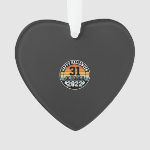Halloween 31. Oktober 2022 Sonnenuntergang Retro D Ornament