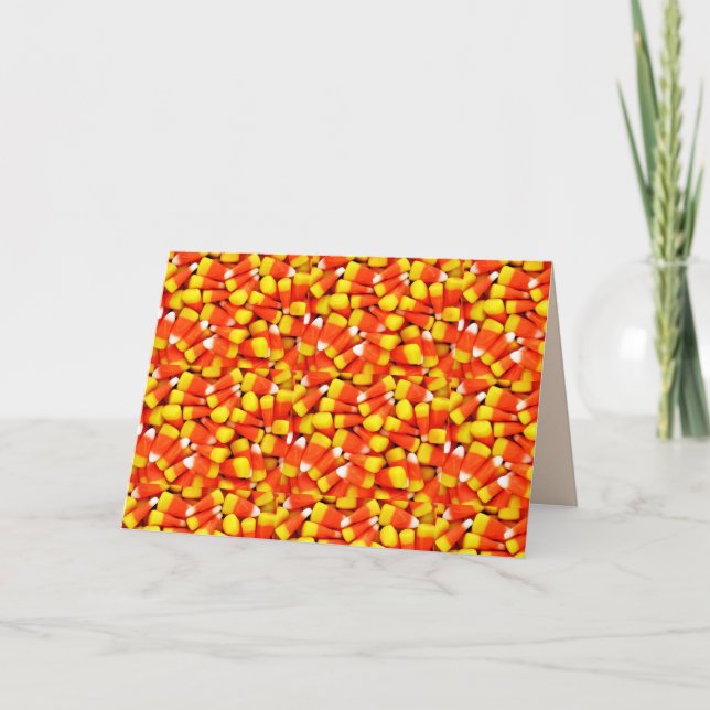 HALLOWEEN 3 D CANDY CORN KARTE (Vorderseite)