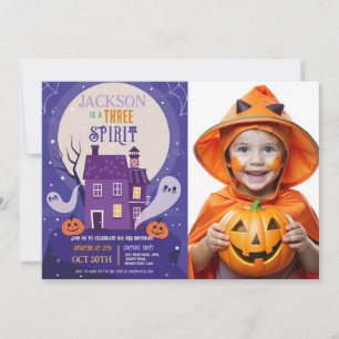 Halloween 3. Ghosts Three House Party Foto Einladung