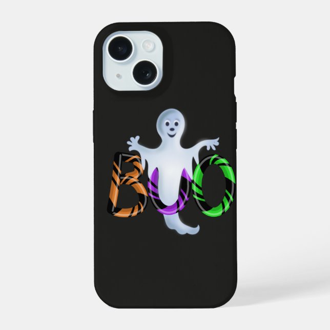Halloween 3D Candy Ghost iPhone 15 Hülle (Rückseite)