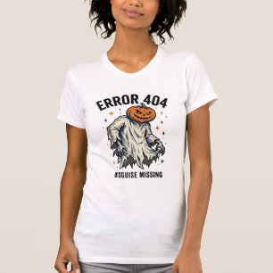 Halloween 404 Kostüm Kürbis Geist Fehler Design_1 T-Shirt