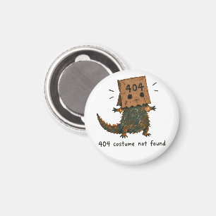 Halloween 404 Kostüme Nicht Gefunden Beardie Kunst Magnet