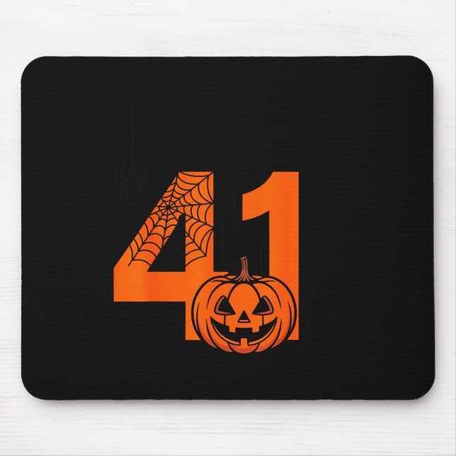 Halloween 41 Einundvierzig Vier Meme Slang Geburts Mousepad (Vorne)
