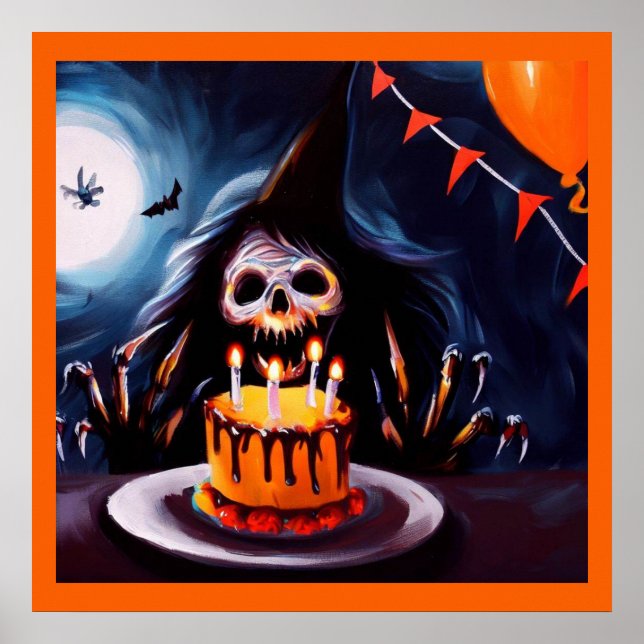 Halloween 4 - Geburtstag Poster (Vorne)