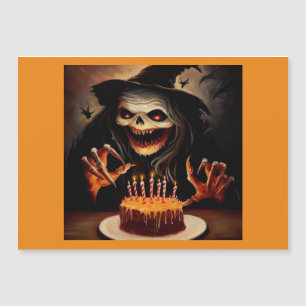 Halloween 5 - Geburtstag Magnetkarte
