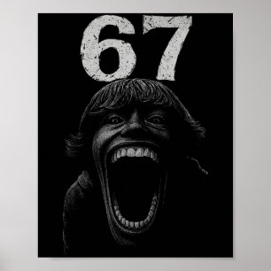 Halloween 67 Scp Horror Gesicht Beängstigend Kostü Poster