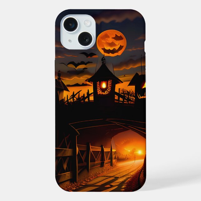 Halloween 6 Landschaft iPhone 15 Plus Hülle (Rückseite)