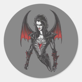 Halloween 6 Vampire, lustig, erschreckend, Vampire Runder Aufkleber