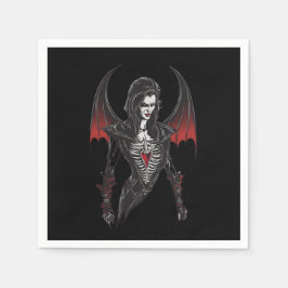 Halloween 6 Vampire, Party, erschreckender Vampir, Serviette