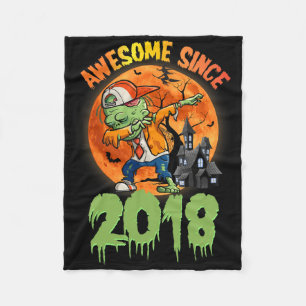 Halloween 7. Geburtstag Dabbing Zombie Phantastisc Fleecedecke