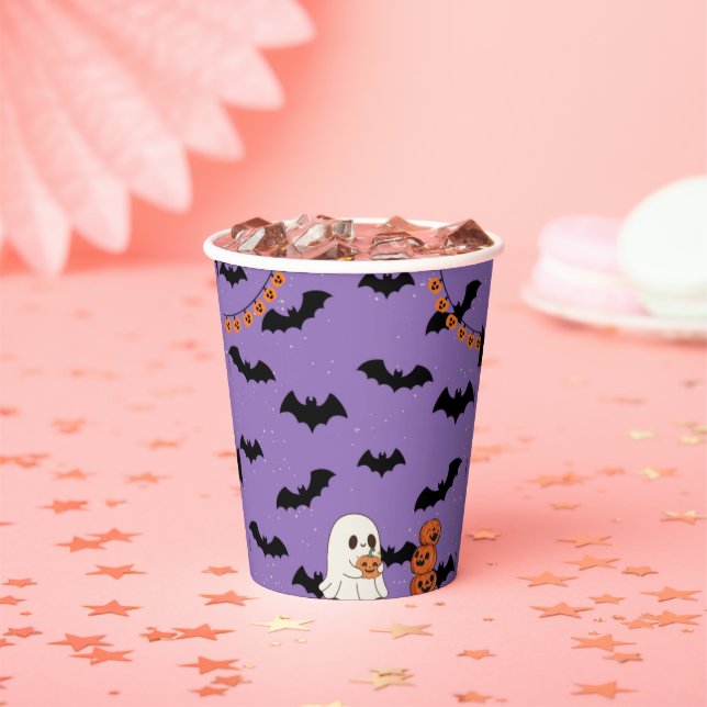 halloween 8 oz paper cup pappbecher (Insitu)