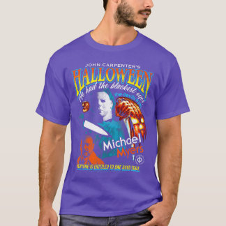 Halloween 90er Jahre Bootleg Farbposter Horrorfilm T-Shirt
