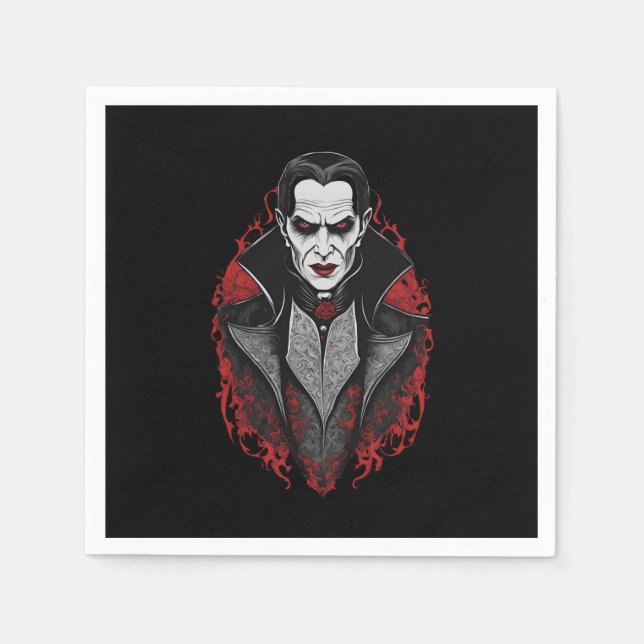 Halloween 9 Vampire, Horror, erschreckend vampire, Serviette (Vorderseite)