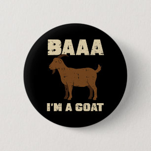 Halloween A Im Goat Funny Animal Costume Männer Fr Button