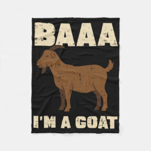 Halloween A Im Goat Funny Animal Costume Männer Fr Fleecedecke