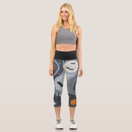 Halloween-Abend Capri Leggings