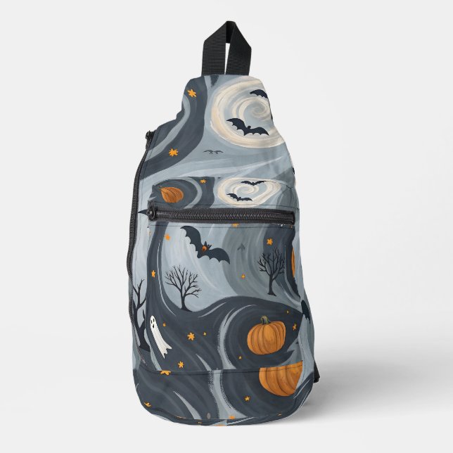 Halloween-Abend Crossbody Bag (Vorderseite)