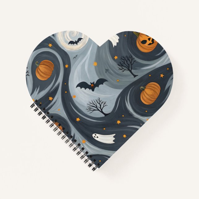 Halloween-Abend Notizbuch (Vorderseite)