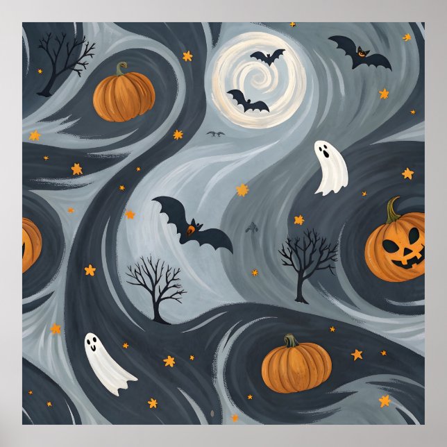 Halloween-Abend Poster (Vorne)