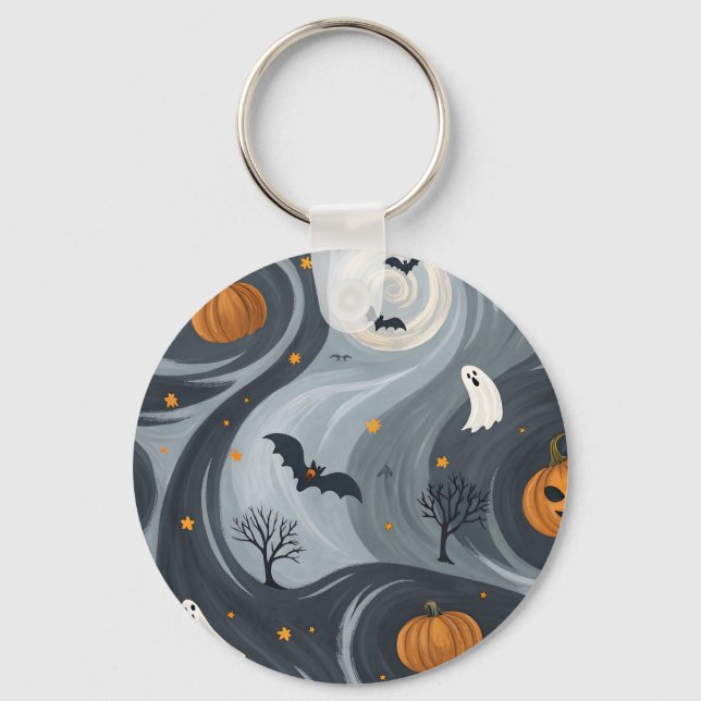 Halloween-Abend Schlüsselanhänger (Vorderseite)