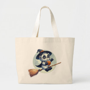 Halloween-Abenteuer von Panda Astronaut: Sipping P Jumbo Stoffbeutel
