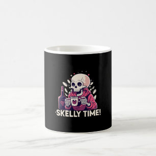 Halloween, aber es ist Skelett-Zeit Kaffeetasse