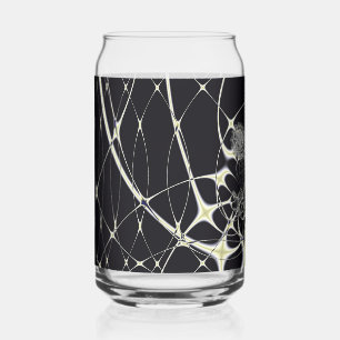 Halloween Abstrakt Art Golden Spiderweb Dosenglas