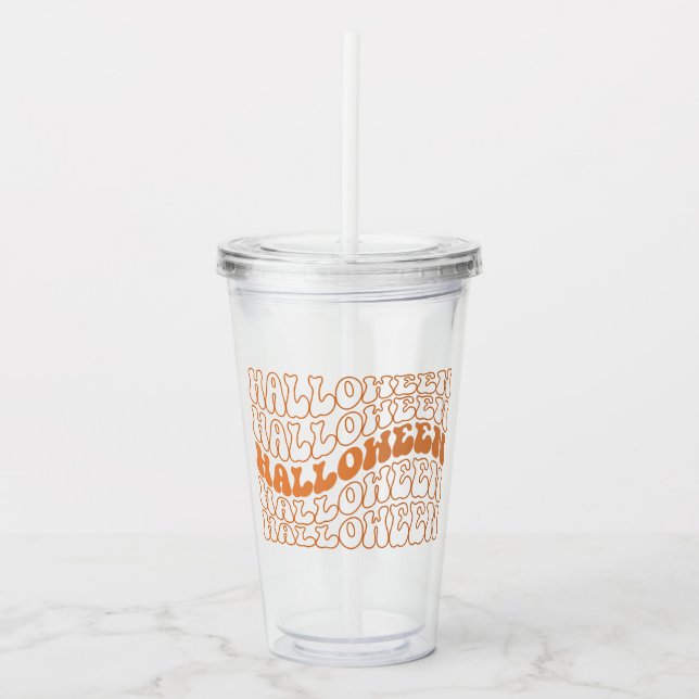 Halloween Acryltrinkbecher (Vorderseite)