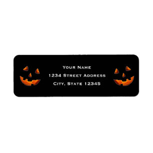 Halloween-Adressetikett
