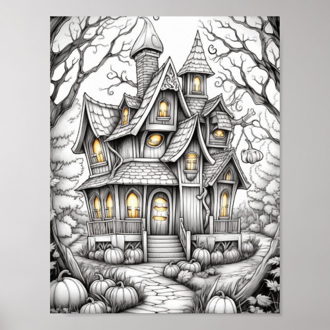 Halloween Aduloring Poster (Vorne)