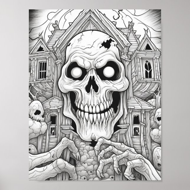 Halloween Aduloring Poster (Vorne)