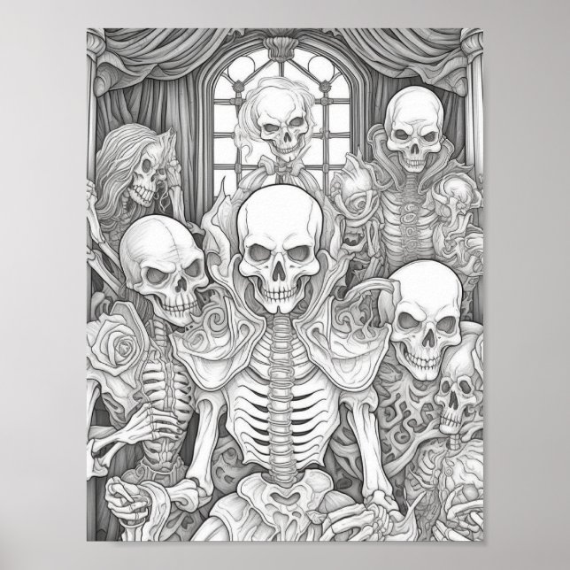 Halloween Aduloring Poster (Vorne)