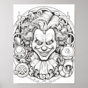 Halloween Aduloring Poster