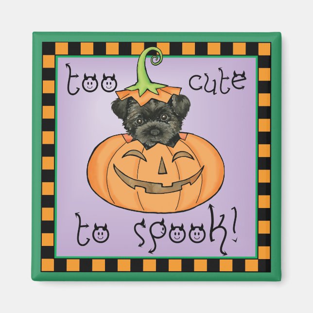 Halloween Affenpinscher Magnet (Vorne)