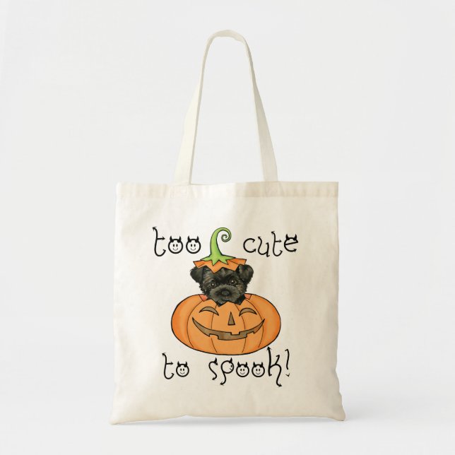 Halloween Affenpinscher Tragetasche (Vorne)