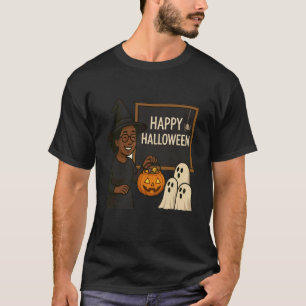 Halloween Afroamerikanischer Lehrer Hexe Lustig Ed T-Shirt