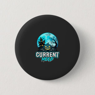 Halloween Aktuelle Stimmung Verlassener Kürbis Button